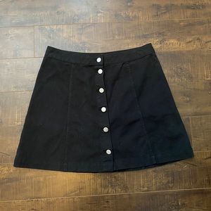 H&M Denim Button Down Skirt